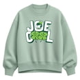 thumbnail image 1 of Peanuts - Joe Cool Shamrocks - Women's Oversized Fleece Crew Sweatshirt, 1 of 4