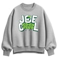 thumbnail image 1 of Peanuts - Joe Cool Shamrocks - Women's Oversized Fleece Crew Sweatshirt, 1 of 3