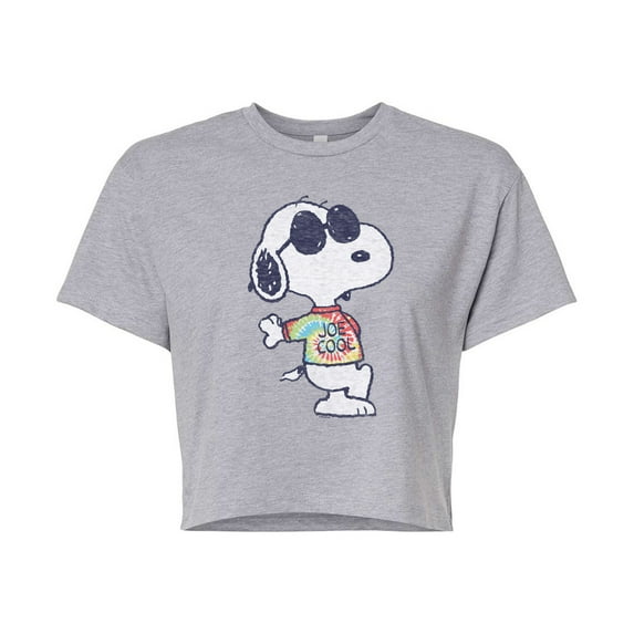 Peanuts - Joe Cool' Tie Dye - Cropped Tee