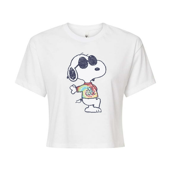 Peanuts - Joe Cool' Tie Dye - Cropped Tee