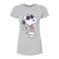 thumbnail image 1 of Peanuts - Joe Cool' Tie Dye - Juniors Fitted Tee, 1 of 5