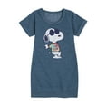 thumbnail image 1 of Peanuts - Joe Cool' Tie Dye - Toddler & Youth Girls Fleece Dress, 1 of 5