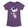 thumbnail image 1 of Peanuts - Joe Cool' Tie Dye - Toddler & Youth Girls Short Sleeve Graphic T-Shirt, 1 of 5