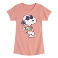 thumbnail image 1 of Peanuts - Joe Cool' Tie Dye - Toddler & Youth Girls Short Sleeve Graphic T-Shirt, 1 of 5