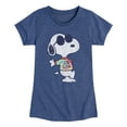 thumbnail image 1 of Peanuts - Joe Cool' Tie Dye - Toddler & Youth Girls Short Sleeve Graphic T-Shirt, 1 of 5