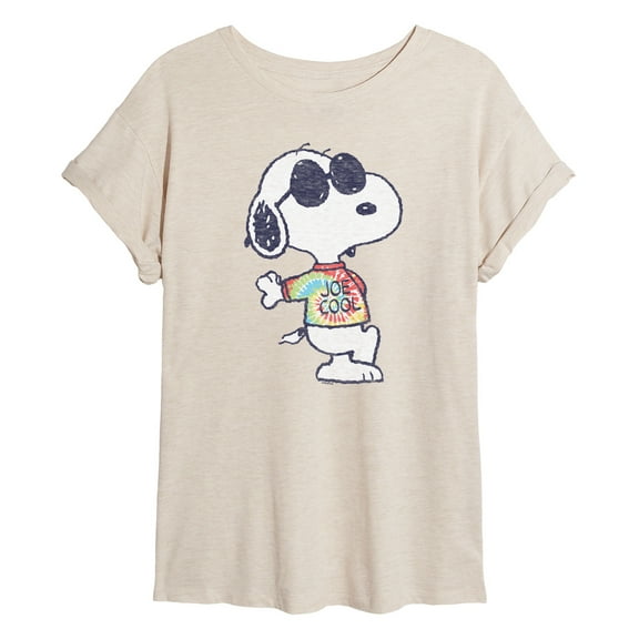 Peanuts - Joe Cool' Tie Dye - Women's Oversized T-Shirt