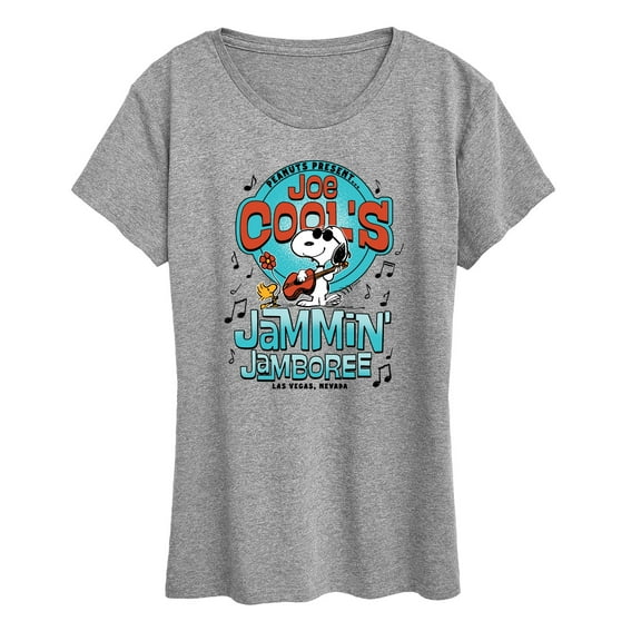 Peanuts - Joe Cools Jammin Jamboree - Women's Short Sleeve Graphic T-Shirt
