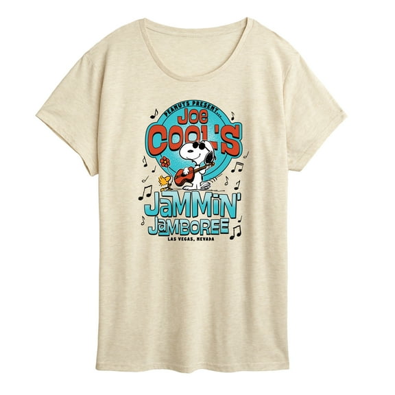 Peanuts - Joe Cools Jammin Jamboree - Women's Short Sleeve Graphic T-Shirt
