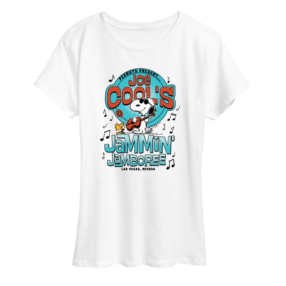 Peanuts - Joe Cools Jammin Jamboree - Women's Short Sleeve Graphic T-Shirt
