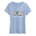 thumbnail image 1 of Peanuts - Joy To The World - Women's Short Sleeve Graphic T-Shirt, 1 of 4