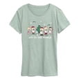 thumbnail image 1 of Peanuts - Joy To The World - Women's Short Sleeve Graphic T-Shirt, 1 of 4