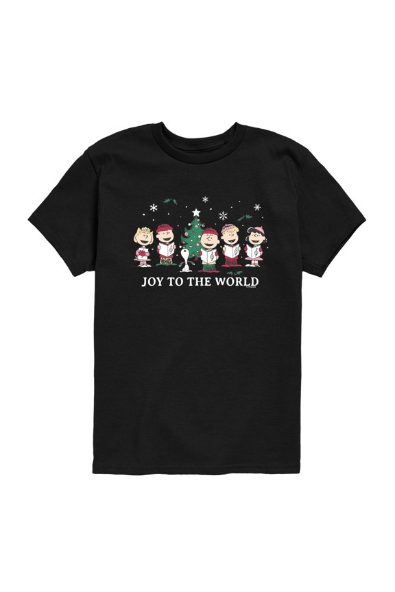 - Joy to the World - Youth Boys Short Sleeve Graphic T-Shirt