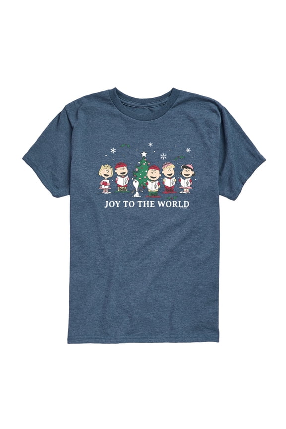 - Joy to the World - Youth Boys Short Sleeve Graphic T-Shirt