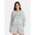 thumbnail image 1 of Snoopy Women’s Original Pal Cropped Graphic Sweatshirt, Sizes XXS-XXL, 1 of 5