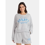 Snoopy Women’s Original Pal Cropped Graphic Sweatshirt, Sizes XXS-XXL