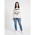 thumbnail image 1 of Peanuts Juniors' Game Day Crewneck Sweatshirt, Size S-XL, 1 of 4