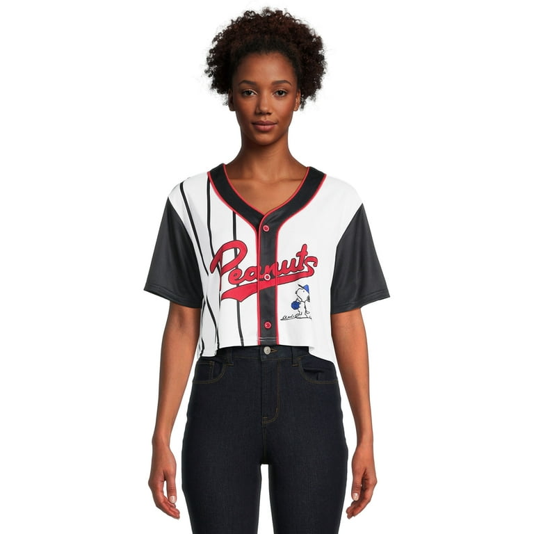 Peanuts Juniors Mesh Baseball Jersey, Sizes XS-XXXL 