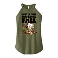 thumbnail image 1 of Peanuts - Just A Mom Who Loves Fall - Juniors High Neck Tank Top, 1 of 6