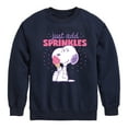 thumbnail image 1 of Peanuts - Just Add Sprinkles - Youth Crewneck Sweatshirt, 1 of 6