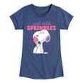 thumbnail image 1 of Peanuts - Just Add Sprinkles - Youth Girls Short Sleeve Tee, 1 of 6