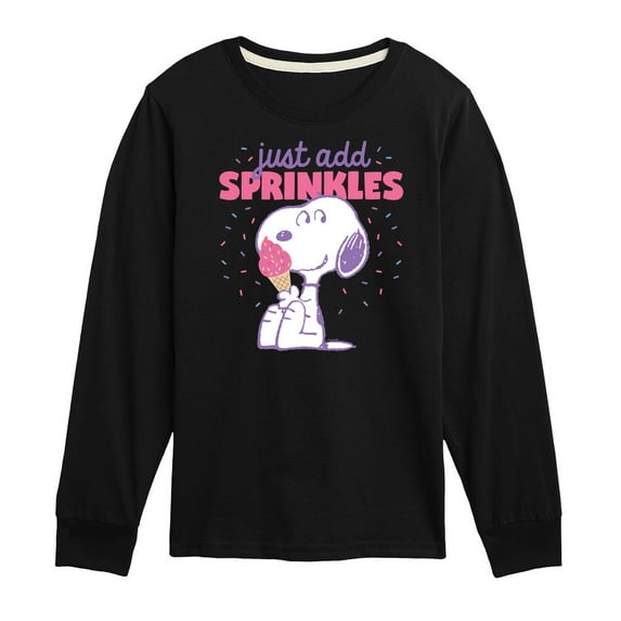 Peanuts - Just Add Sprinkles - Youth Long Sleeve Tee