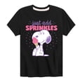 thumbnail image 1 of Peanuts - Just Add Sprinkles - Youth Short Sleeve Tee, 1 of 6