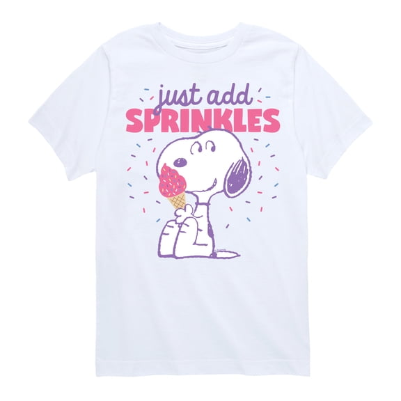 Peanuts - Just Add Sprinkles - Youth Short Sleeve Tee