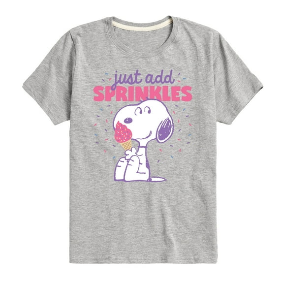 Peanuts - Just Add Sprinkles - Youth Short Sleeve Tee