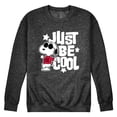 thumbnail image 1 of Peanuts - Just Be Cool - Men's Crew Fleece Sweatshirt, 1 of 5