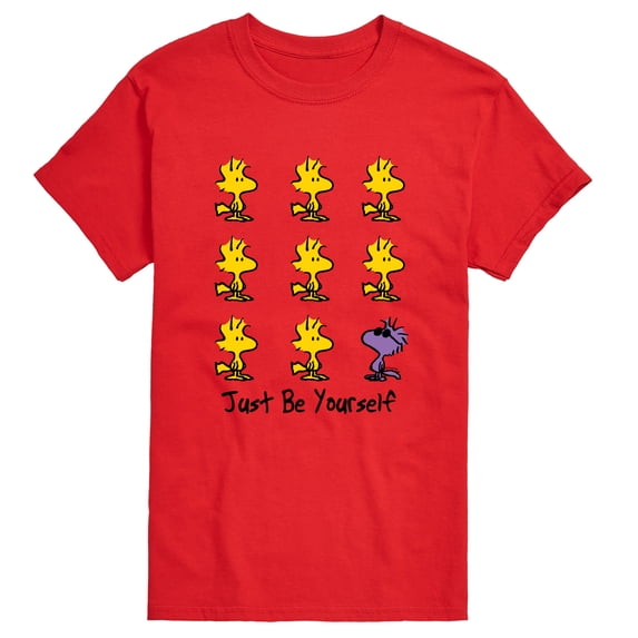 Peanuts - Just Be Yourself Woodstock & Raymond - Men's Short Sleeve Graphic T-Shirt