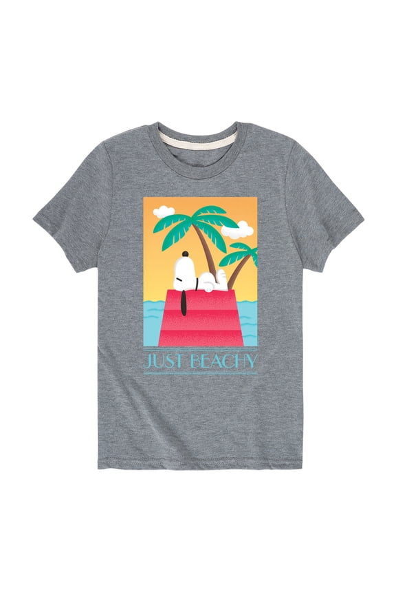 - Just Beachy - Toddler And Youth Short Sleeve Graphic T-Shirt