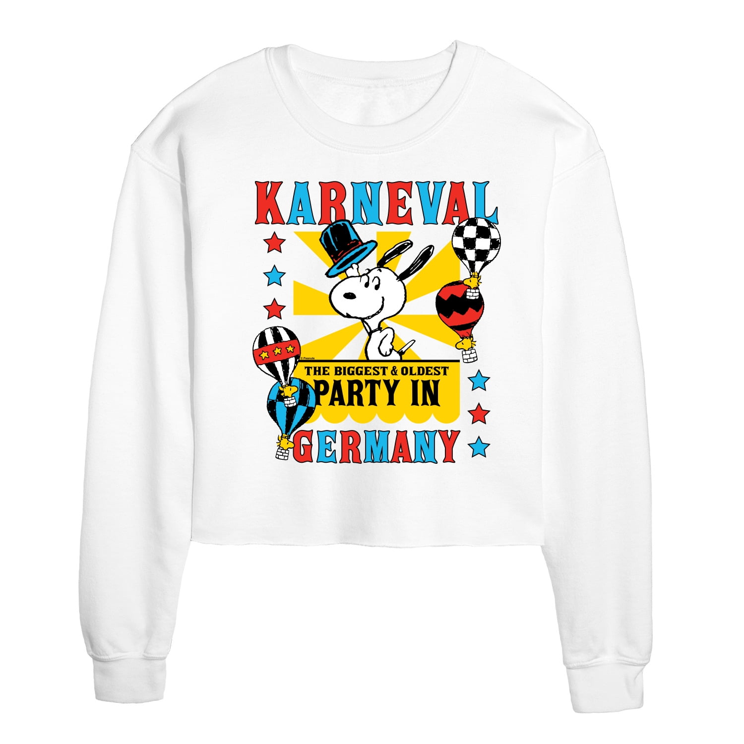 Peanuts Karneval Biggest Oldest Party Germany Juniors Cropped Crew