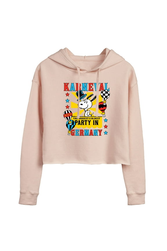 - Karneval Biggest Oldest Party Germany - Juniors Cropped Pullover Hoodie