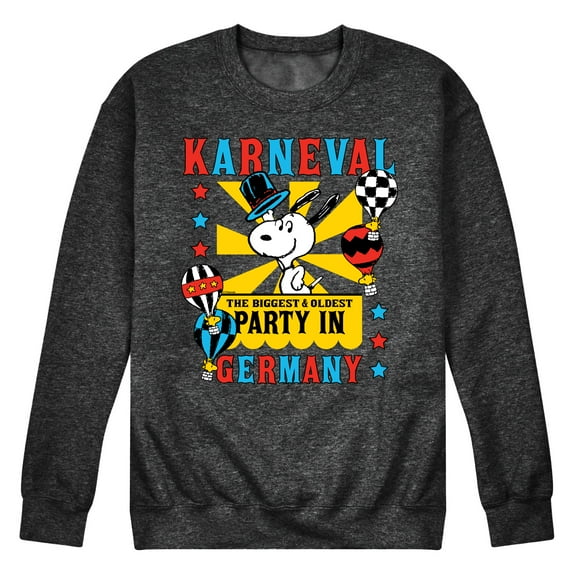 Peanuts - Karneval Biggest Oldest Party Germany - Men's Crew Neck Fleece Pullover