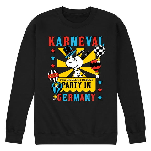 Peanuts - Karneval Biggest Oldest Party Germany - Men's Crew Neck Fleece Pullover