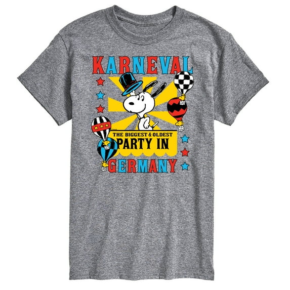 Peanuts - Karneval Biggest Oldest Party Germany - Men's Short Sleeve Graphic T-Shirt
