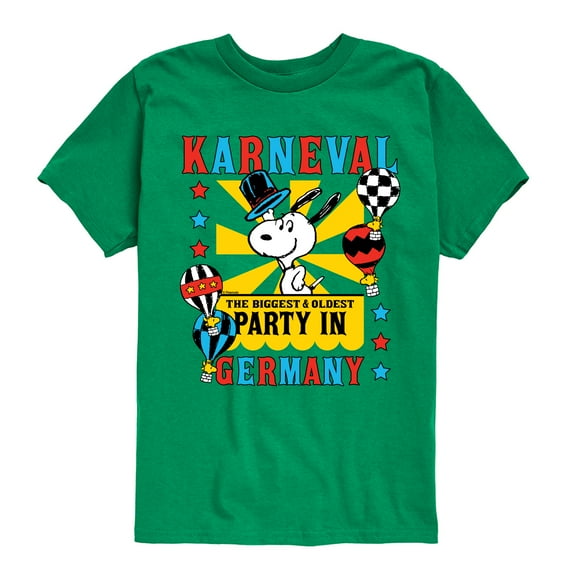 Peanuts - Karneval Biggest Oldest Party Germany - Toddler & Youth Short Sleeve Graphic T-Shirt