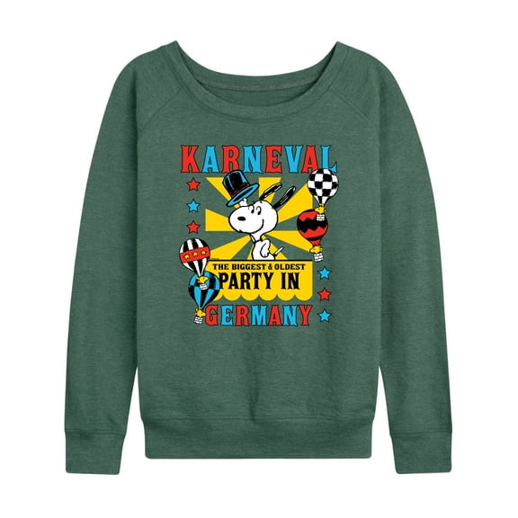 Peanuts - Karneval Biggest Oldest Party Germany - Women's Lightweight French Terry Long Sleeve Shirt