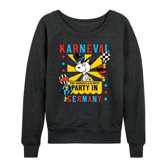 Peanuts - Karneval Biggest Oldest Party Germany - Women's Lightweight French Terry Long Sleeve Shirt