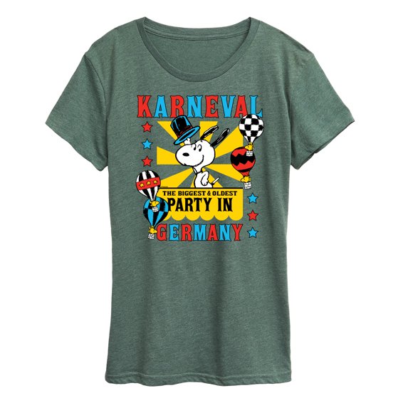 Peanuts - Karneval Biggest Oldest Party Germany - Women's Short Sleeve Graphic T-Shirt