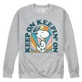 thumbnail image 1 of Peanuts - Keep On   - Men's Crew Neck Fleece Pullover, 1 of 6