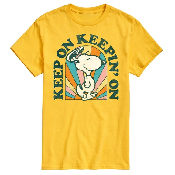 Peanuts - Keep On - Men's Short Sleeve Graphic T-Shirt