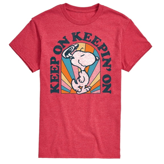 Peanuts - Keep On - Men's Short Sleeve Graphic T-Shirt