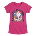 thumbnail image 1 of Peanuts - Keep On  - Toddler And Youth Girls Short Sleeve Graphic T-Shirt, 1 of 6