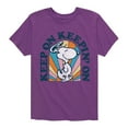 thumbnail image 1 of Peanuts - Keep On - Toddler And Youth Short Sleeve Graphic T-Shirt, 1 of 7