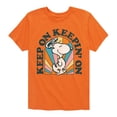 thumbnail image 1 of Peanuts - Keep On - Toddler And Youth Short Sleeve Graphic T-Shirt, 1 of 7