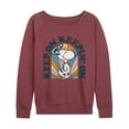 thumbnail image 1 of Peanuts - Keep On - Women's Lightweight French Terry Long Sleeve Shirt, 1 of 6