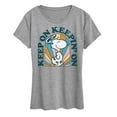 thumbnail image 1 of Peanuts - Keep On - Women's Short Sleeve Graphic T-Shirt, 1 of 6