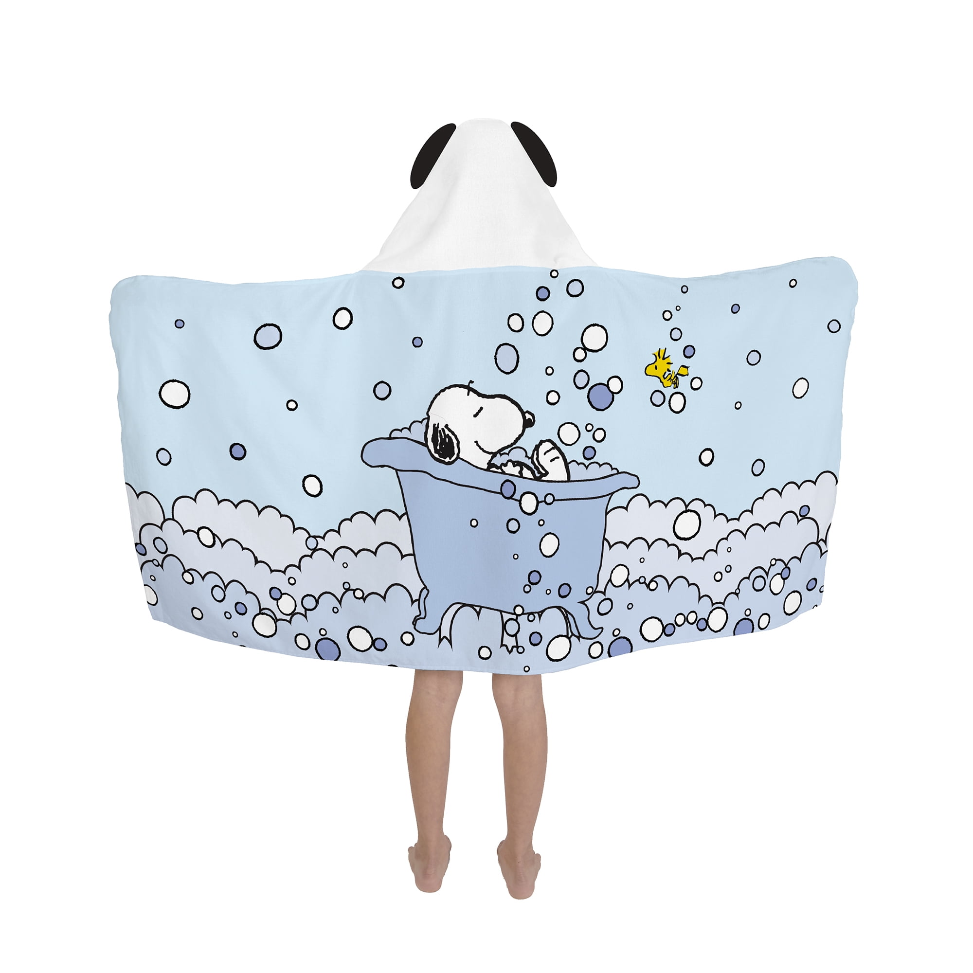 Peanuts Kids Bath Hooded Towel, Cotton