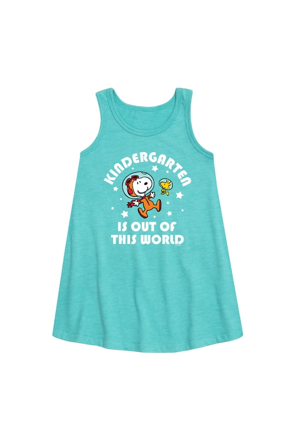 - Kindergarten Is Out Of This World - Back to School - Toddler and Youth Girls A-line Dress